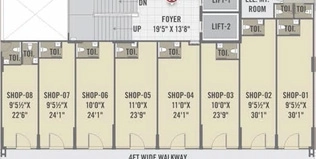 Floor Plan of Commercial Arise Ekant in Chandkheda, Ahmedabad - Image 395245