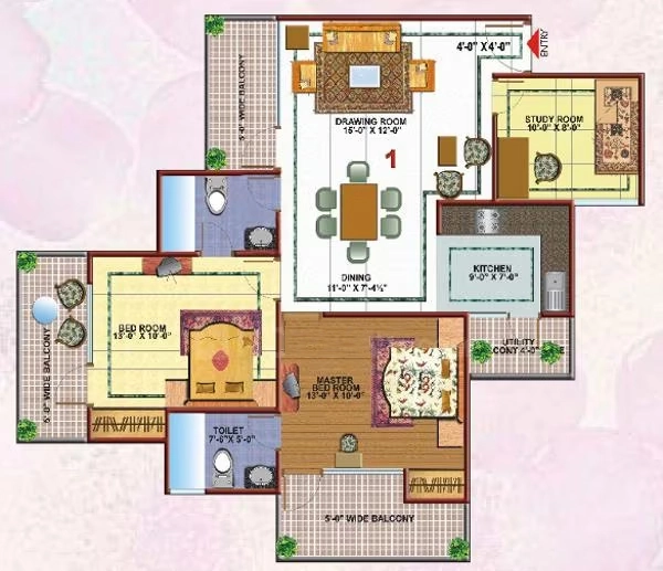 2.5 BHK Flat in Skytech Merion Residency Phase 2 in Crossings Republik, Ghaziabad - Image 914588