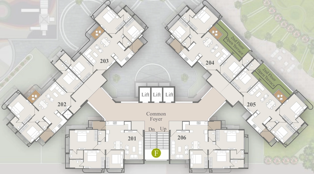 Floor Plan of Festival Vibes in Gota, Ahmedabad - Image 395268