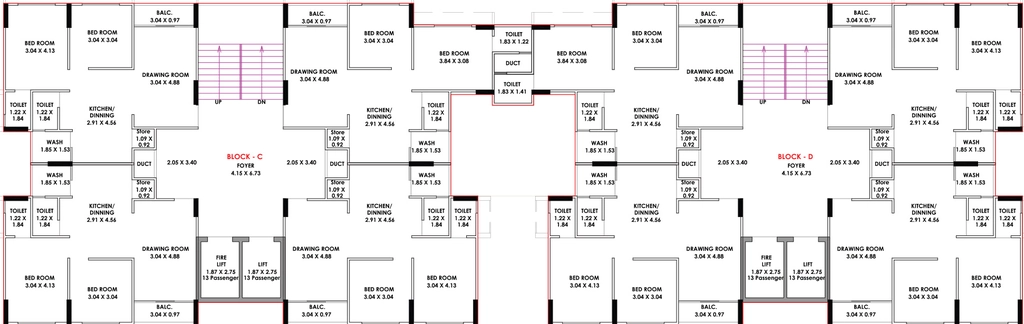 Floor Plan of Hariom Neelkanth Space in Sanand, Ahmedabad - Image 395296