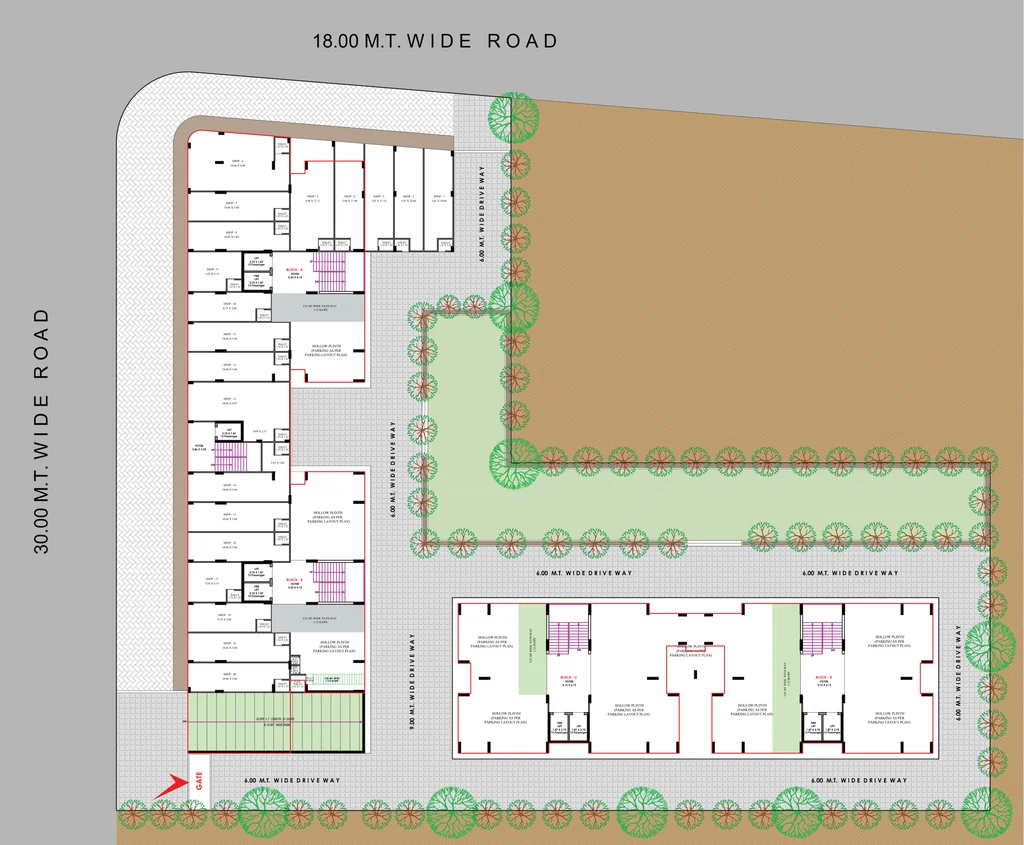 Master Plan of Hariom Neelkanth Space in Sanand, Ahmedabad - Image 395295