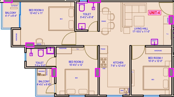 3 BHK Flat in Turban Ecoworld 4 in Kanakpura, Jaipur - Image 914826