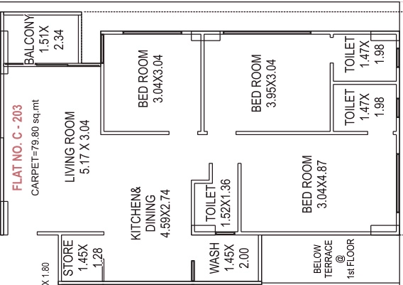 3 BHK Flat in Kautilya Two 20 in Shilaj, Ahmedabad - Image 914619