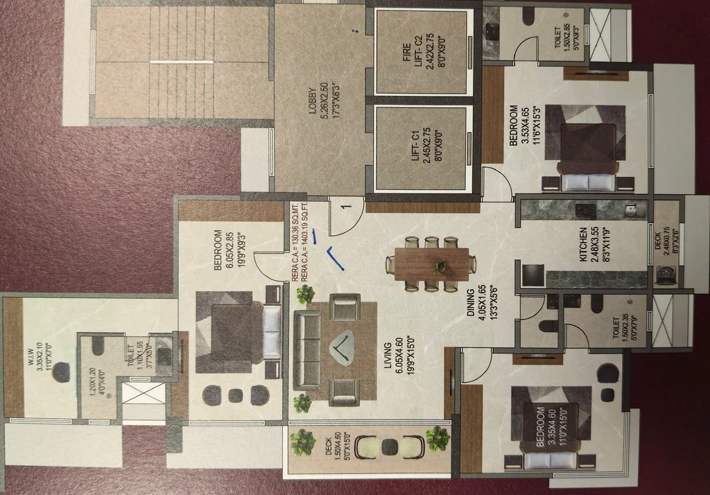 3 BHK Flat in Sahakar The Vibe in Goregaon West, Mumbai - Image 915754