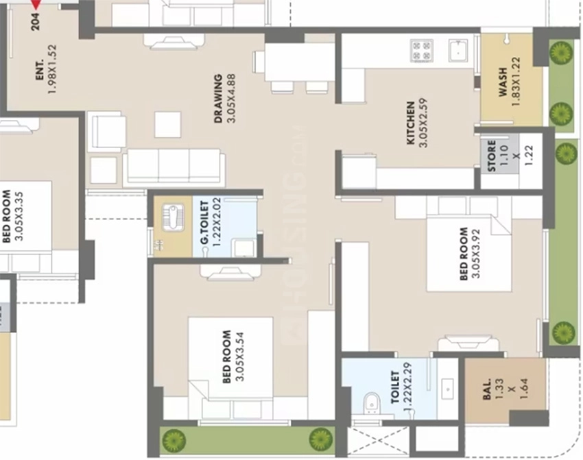 2 BHK Flat in Shabana Khyber Heights in Vatva, Ahmedabad - Image 914625