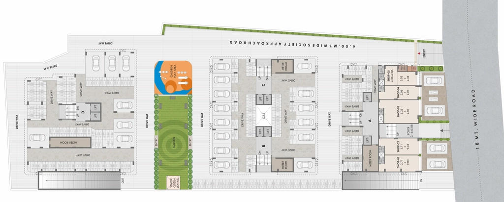 Master Plan of Commercial Shabana Khyber Heights in Vatva, Ahmedabad - Image 395366