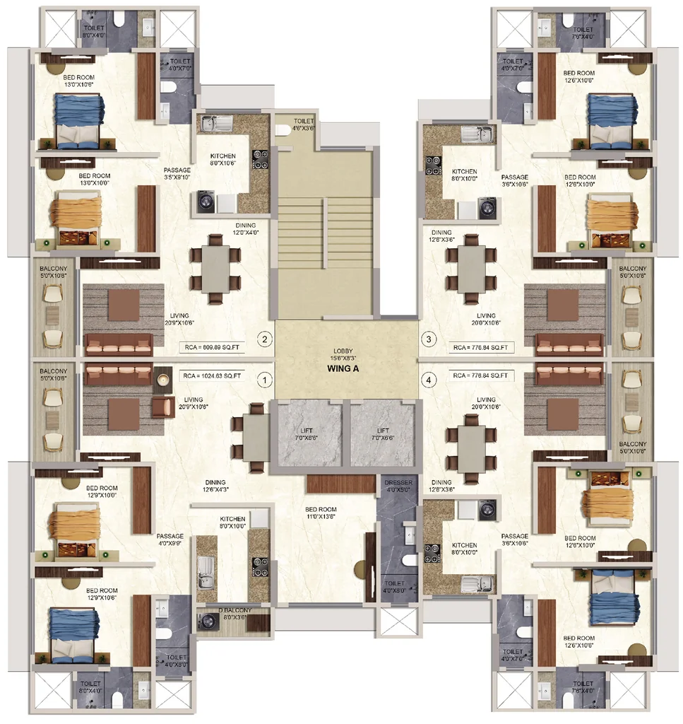 Floor Plan of Relcon 103 West in Borivali West, Mumbai - Image 397154