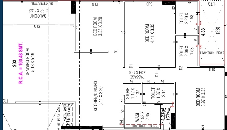 3 BHK Flat in Omkar Downtown in Nikol, Ahmedabad - Image 914631