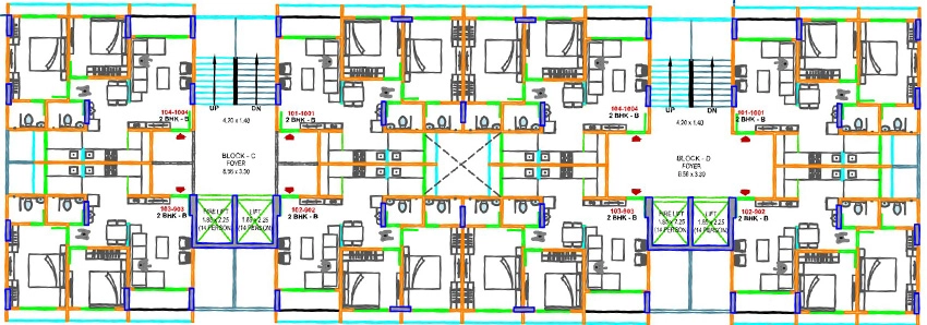Floor Plan of Resset The Park in South Bopal, Ahmedabad - Image 395388