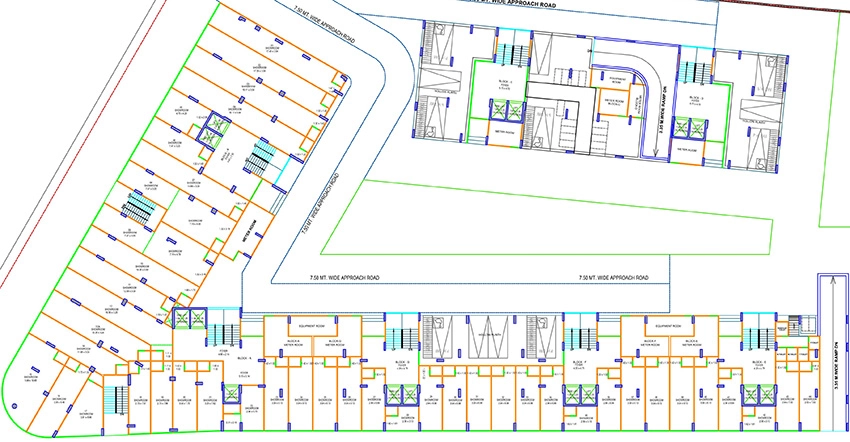 Floor Plan of Commercial Resset The Park in South Bopal, Ahmedabad - Image 395393