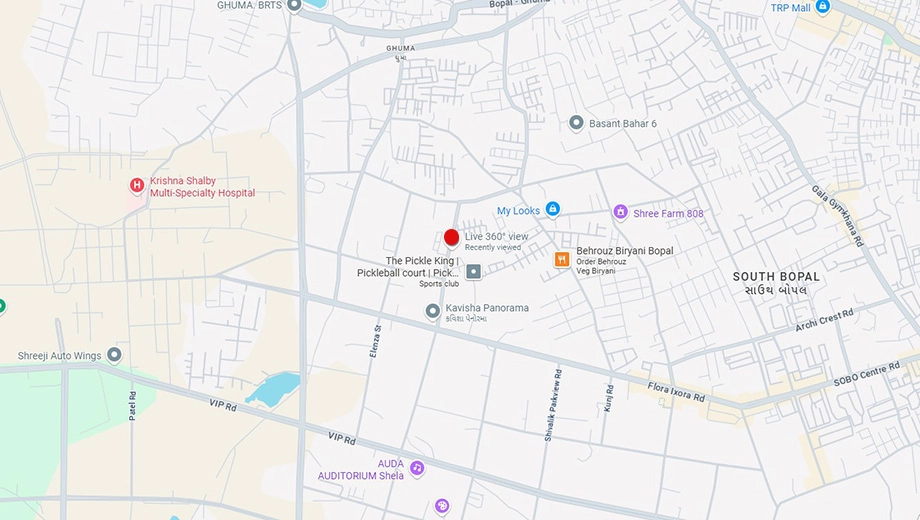 Location of Commercial Resset The Park in South Bopal, Ahmedabad - Image 395391