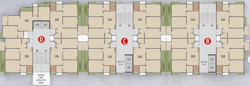 Floor Plan of Shaswat Sthapana Aatman in Chandlodiya, Ahmedabad - Image 395401