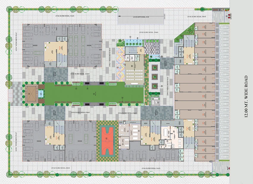 Master Plan of Commercial Shlok Amaltas in Jagatpur, Ahmedabad - Image 395418