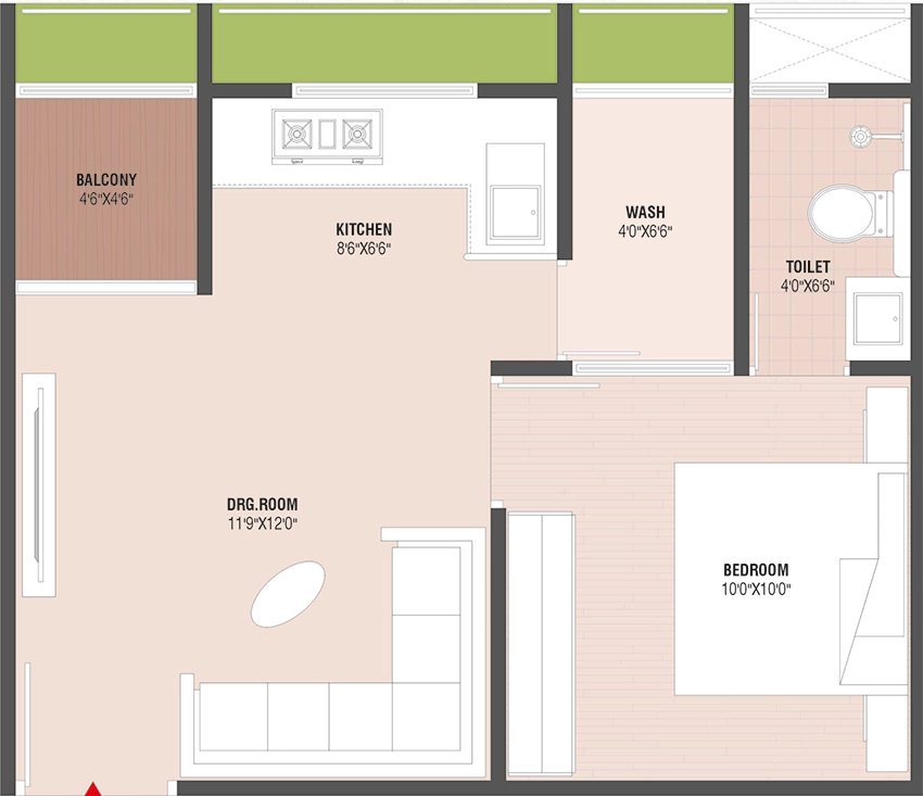 1 BHK Flat in Bapashree Shreeji Palace in Vastral, Ahmedabad - Image 914664