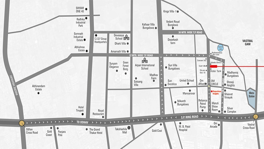 Location of Bapashree Shreeji Palace - Image 395437