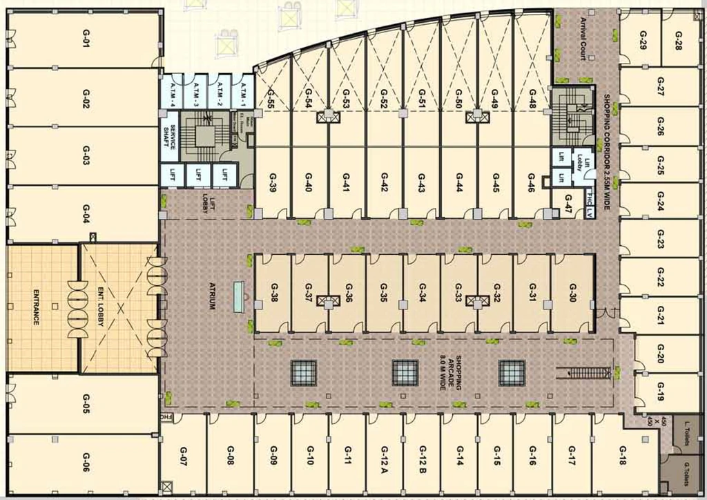 Floor Plan of Baani Address One in Sector 56, Gurgaon - Image 396597