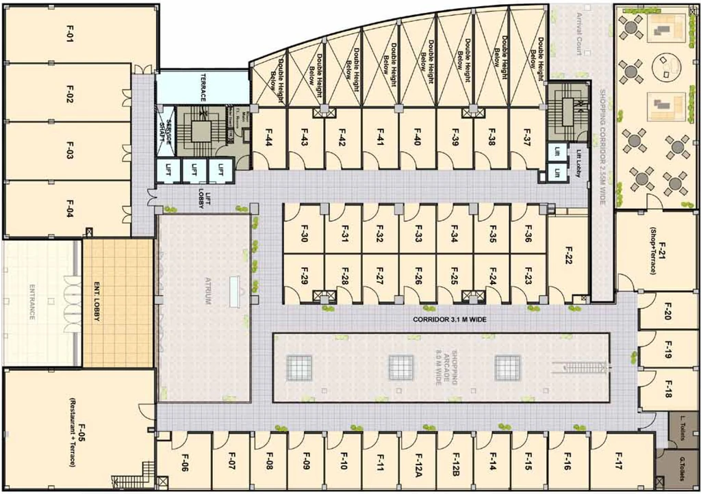 Floor Plan of Baani Address One in Sector 56, Gurgaon - Image 396598