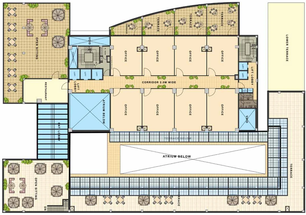 Floor Plan of Baani Address One in Sector 56, Gurgaon - Image 396599