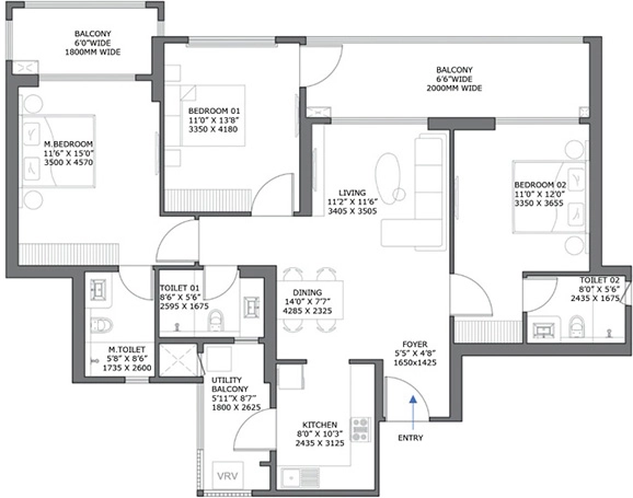 3 BHK Flat in Birla Pravaah in Sector 71, Gurgaon - Image 915151