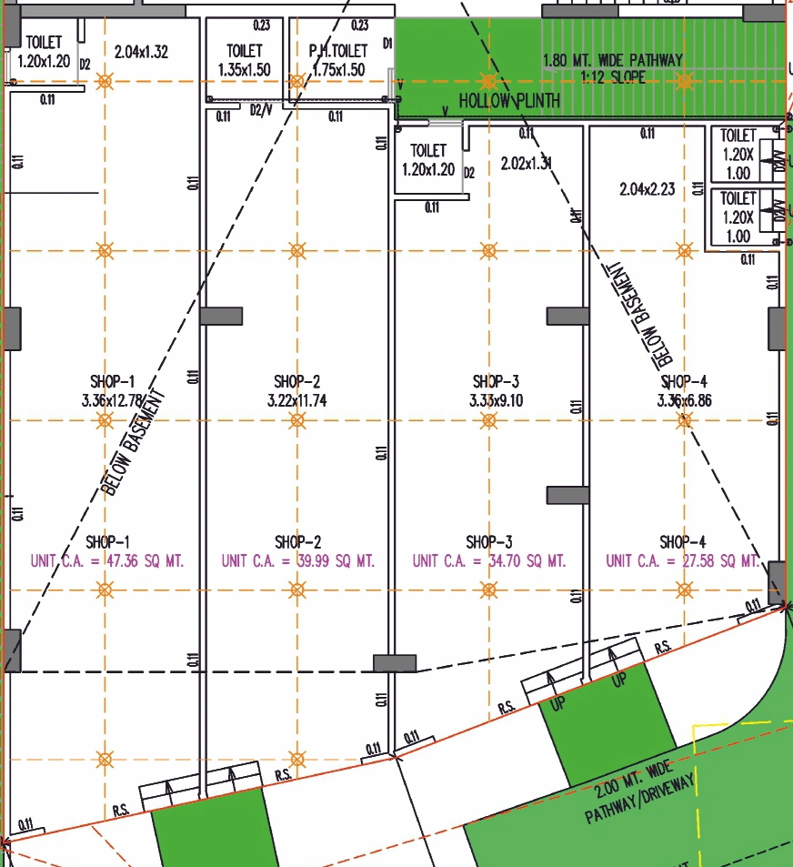 Floor Plan of Commercial Prarambh Aura Heights in Maninagar, Ahmedabad - Image 395450