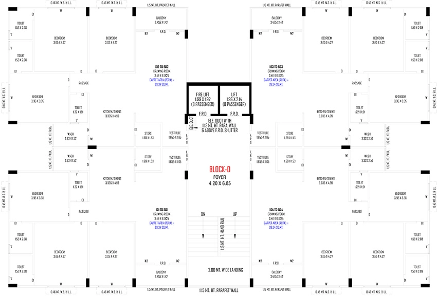 Floor Plan of Mishva Suryoday Hills in Vastral, Ahmedabad - Image 395480
