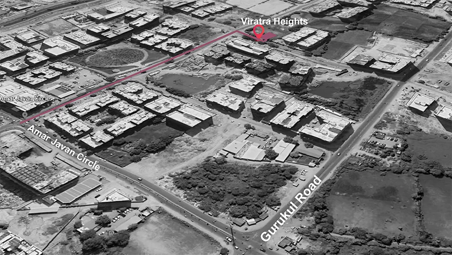 Location of Commercial Krishna Viratra Heights in Nikol, Ahmedabad - Image 395497