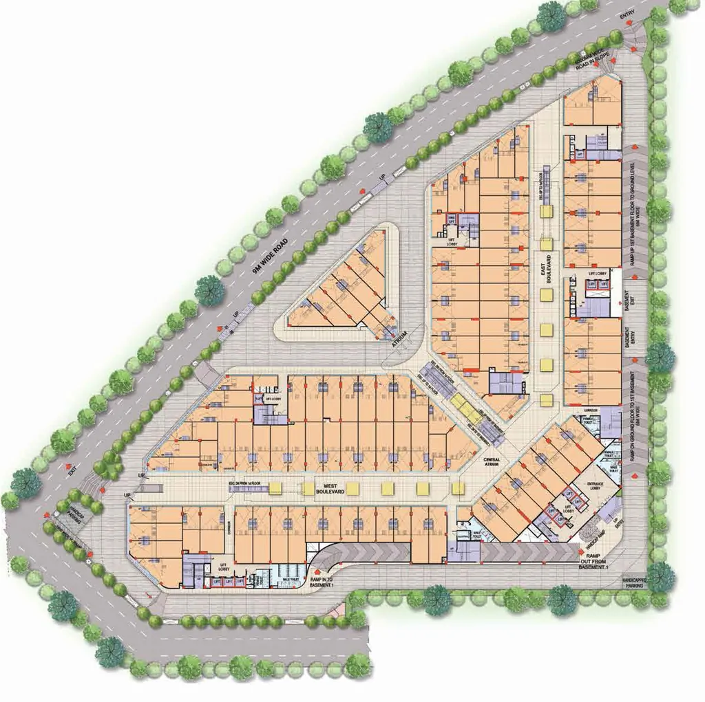 Master Plan of M3M Paragon 57 in Sector 57, Gurgaon - Image 396690