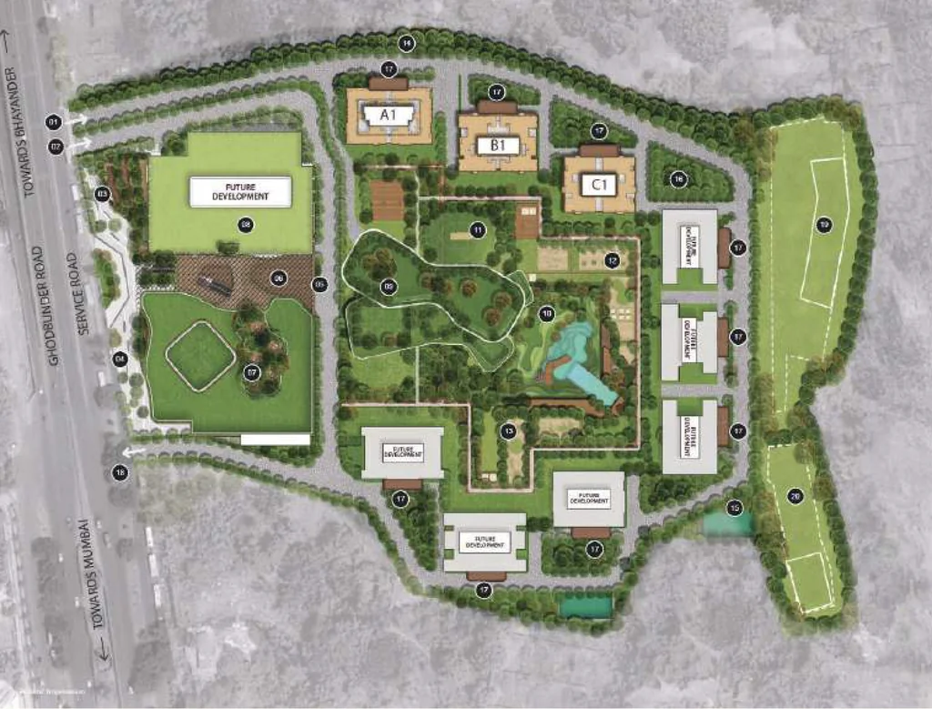 Master Plan of Runwal One in Manpada, Thane - Image 396729