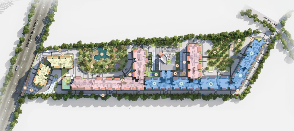 Master Plan of TVS Emerald Altura in Sathanur, Bangalore - Image 396786