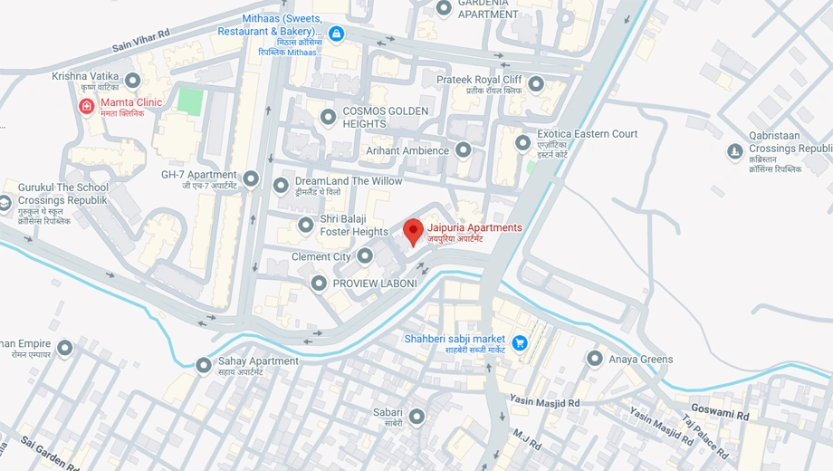 Location of Jaipuria Apartments - Image 395544