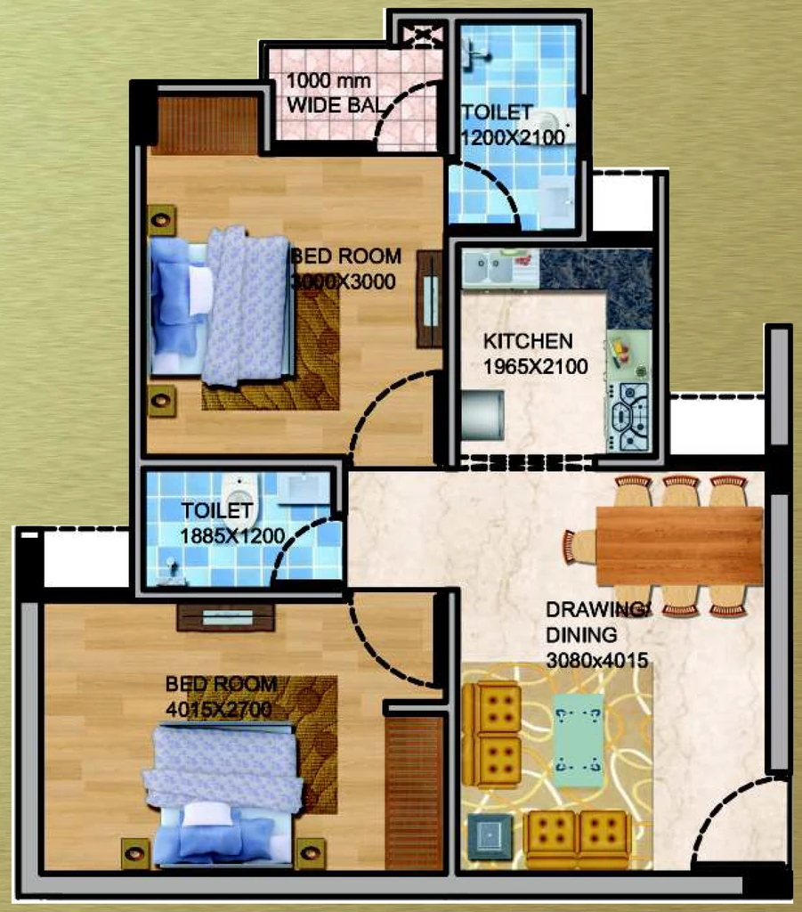 2 BHK Flat in GDA Samajwadi Awas Yojna in Bhopura, Ghaziabad - Image 914717