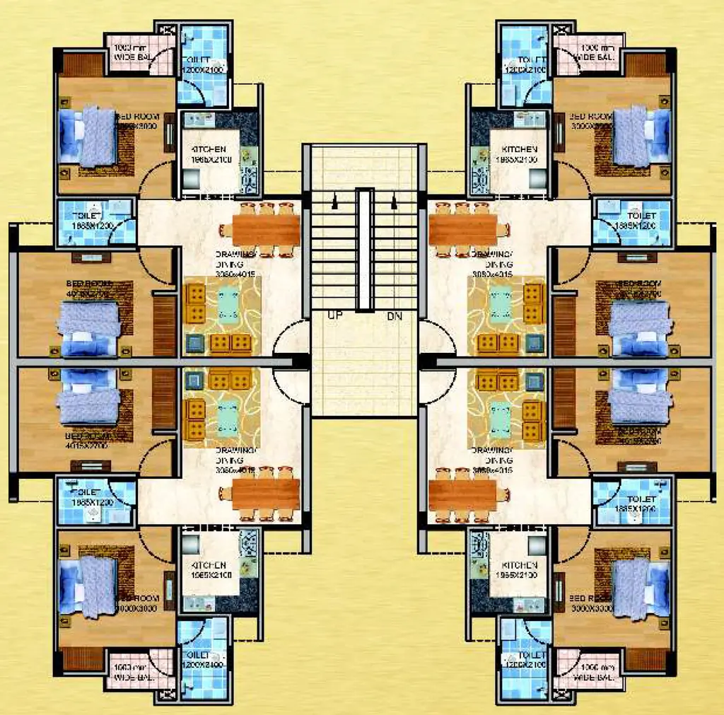 Floor Plan of GDA Samajwadi Awas Yojna in Bhopura, Ghaziabad - Image 395611