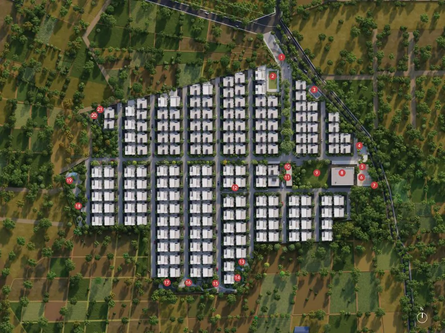 Master Plan of Auri Tranqville in Mansanpally, Hyderabad - Image 395670