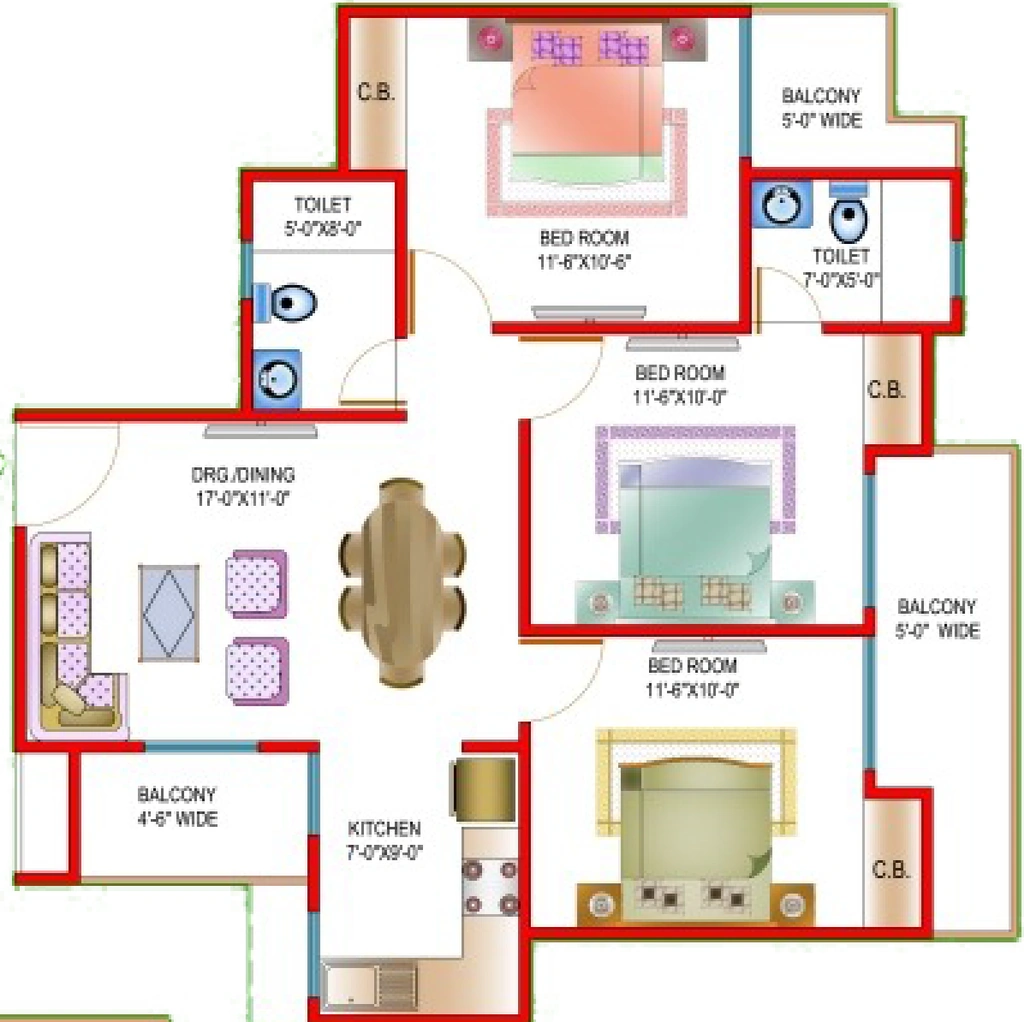 2 BHK Flat in SG Indigo Tower in Raj Nagar Extension, Ghaziabad - Image 914723