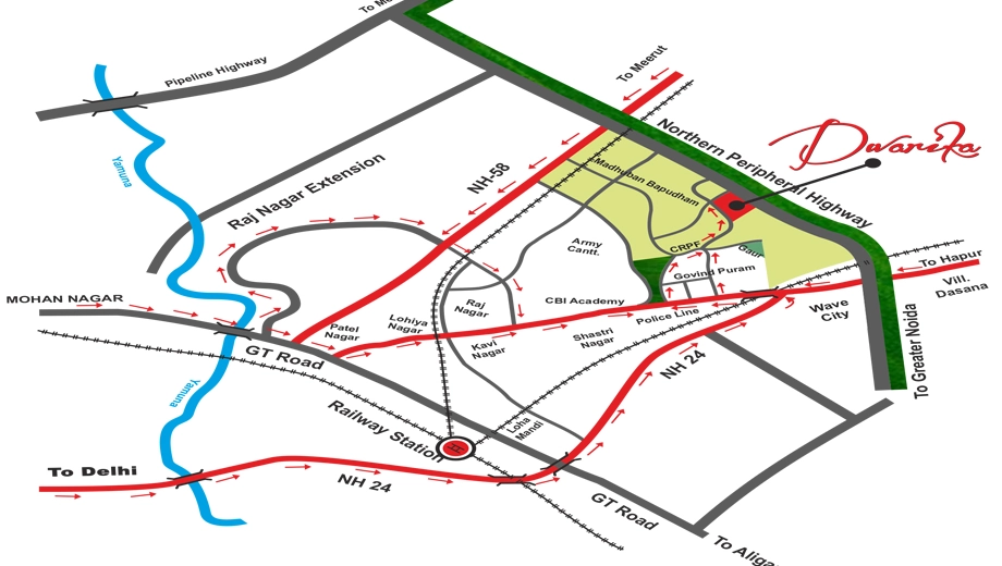 Location of YPS Dwarika in Govindpuram, Ghaziabad - Image 395632