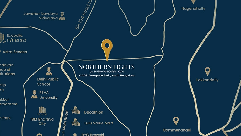 Location of Puravankara Northern Lights - Image 396627