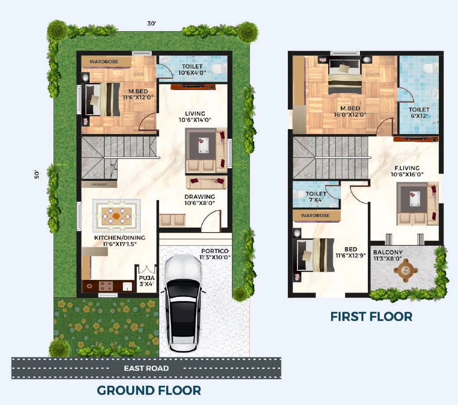 3 BHK Flat in Vijaya Bheri Oak Ville in Hayathnagar, Hyderabad - Image 914803