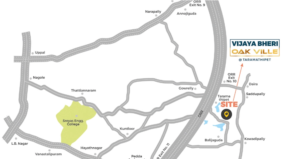 Location of Vijaya Bheri Oak Ville - Image 395750