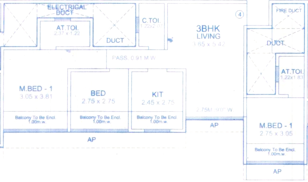 3 BHK Builder Floor in Shakti Siyara Vista in Kalyan West, Thane - Image 915786