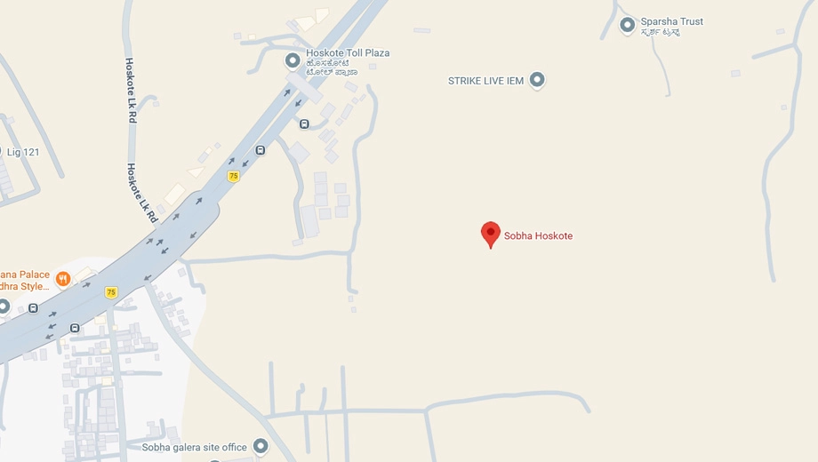 Location of Sobha Codename Trinity in Hoskote, Bangalore - Image 397939