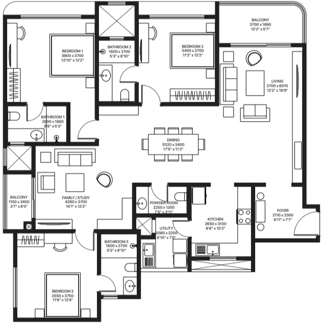 3 BHK Flat in Sobha Magnum Opus in Hoskote, Bangalore - Image 915828