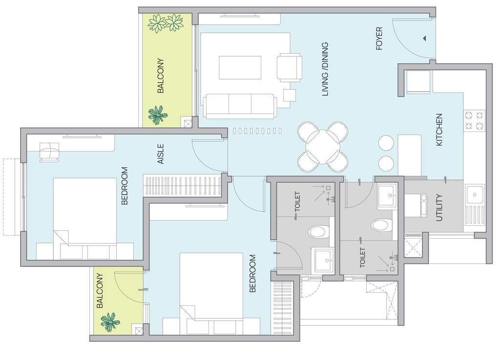 2 BHK Flat in Codename WinningKind in Yelahanka, Bangalore - Image 915836
