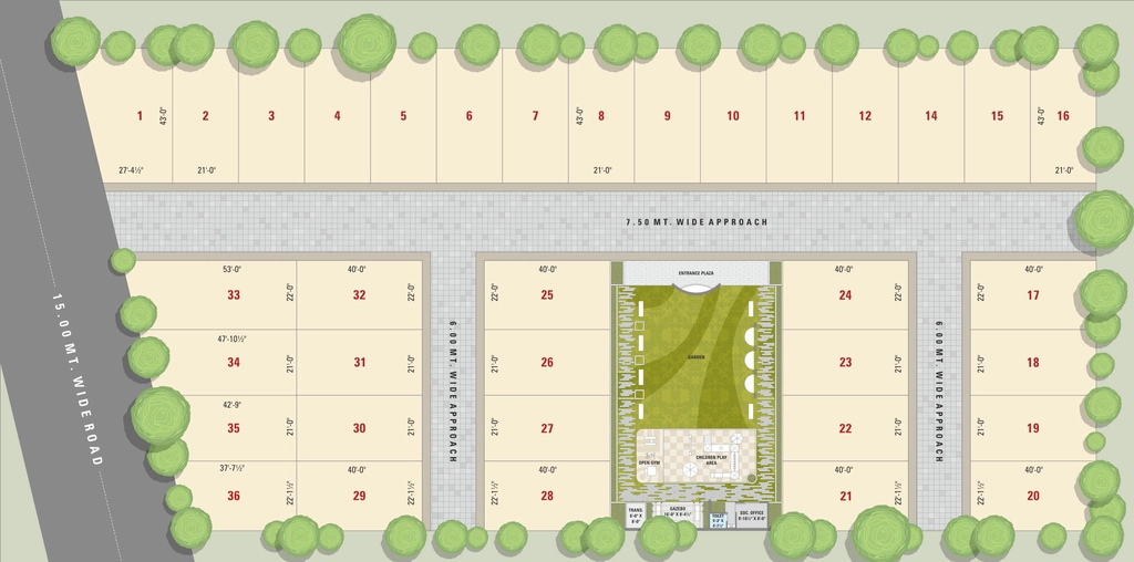 Master Plan of Sunday Gardens in Jahangirpura, Surat - Image 395957