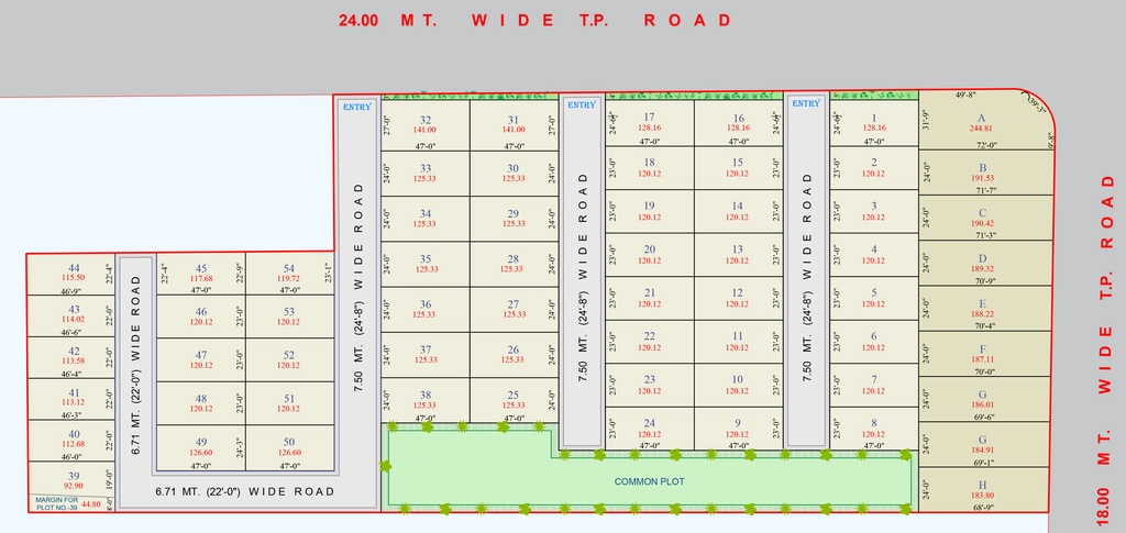 Master Plan of Raghuraj Olive Villa in Vishal Nagar, Surat - Image 395950