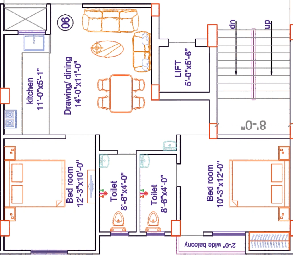 2 BHK Flat in Aditya Pushpendra Enclave in Bailey Road, Patna - Image 915477