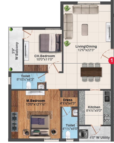 2 BHK Flat in Nirmal Society in Yapral, Hyderabad - Image 914925