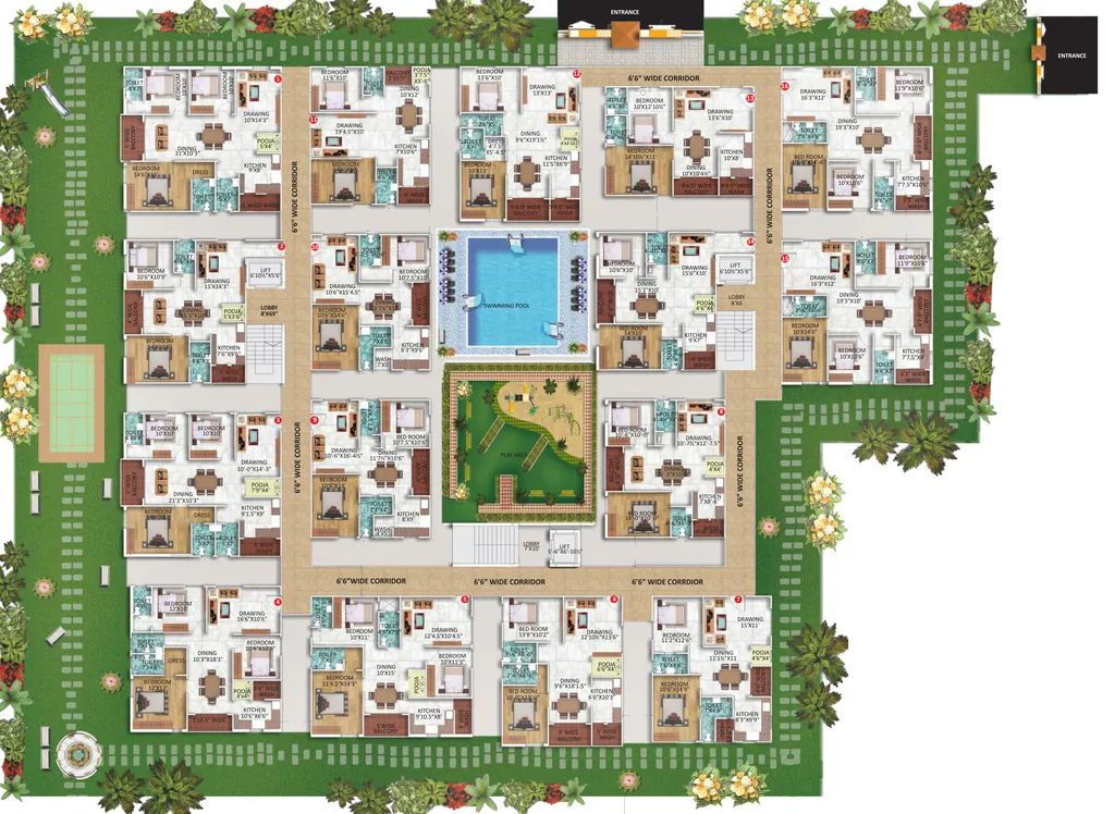Master Plan of Shivams Pride in Bolarum, Hyderabad - Image 396026
