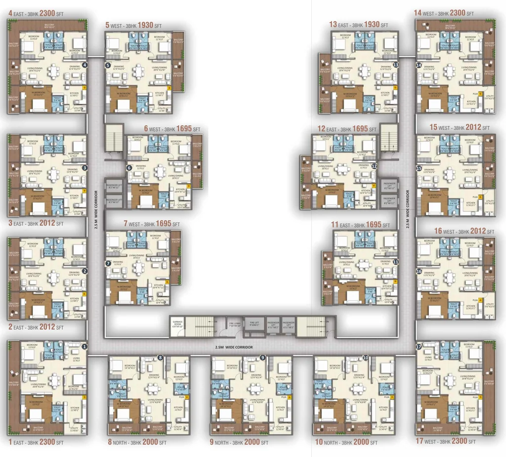 Floor Plan of Silpa Vaibhavi Vihanga in Tellapur, Hyderabad - Image 396017