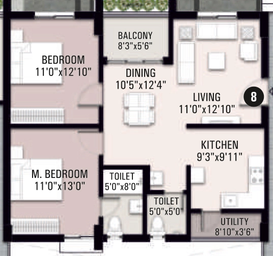 2 BHK Flat in Sivah Silver Keys in Gajulramaram, Hyderabad - Image 914910