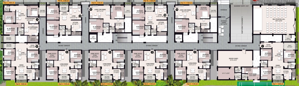 Floor Plan of Sivah Silver Keys in Gajulramaram, Hyderabad - Image 396012